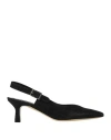 Elata Woman Pumps Black Size 11 Textile Fibers In Black
