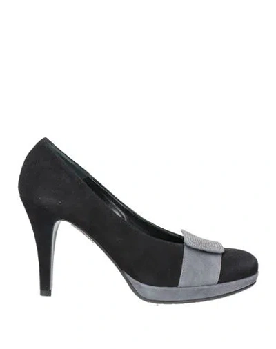 Elata Woman Pumps Black Size 7.5 Leather