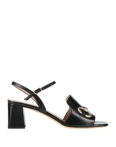 Elata Woman Sandals Black Size 5 Leather