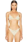 Elce Acacia Bikini Top In White