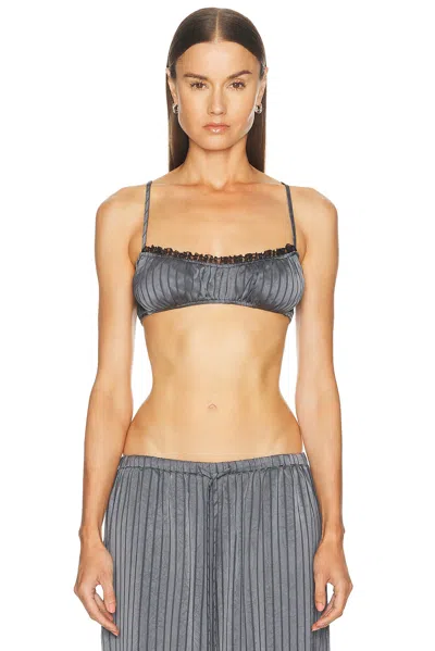 Elce Aries Bralette Top In Gray