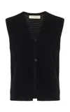 Elce Elle Knit Cotton-blend Vest Top In Black