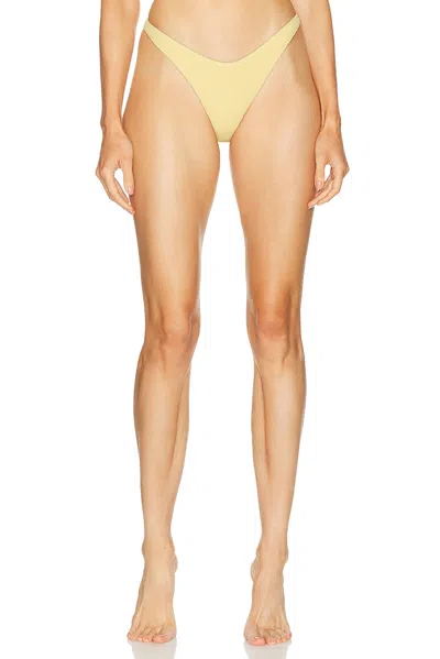 Elce Escape Cheeky Bikini Bottom In Yellow