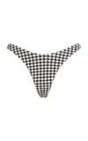 Elce Escape Scape Houndstooth Cheeky Bottom In Black,white
