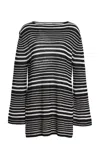 Elce Exclusive Aura Linen Mini Dress In Blue
