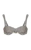 Elce Escape Bustier Bikini Top In Print
