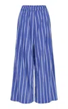Elce Exclusive Jacques Striped Cotton-blend Pants