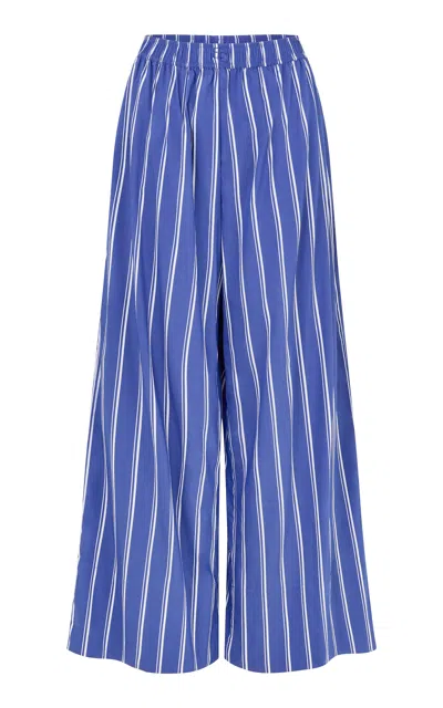 Elce Exclusive Jacques Striped Cotton-blend Pants