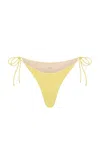 Elce Exclusive Riviera Kaia Bikini Bottom In Yellow
