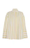Elce Exclusive Riviera Reverie Cotton Shirt In Yellow