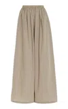 Elce Farah Oversized Cotton Wide-leg Pants In Neutral