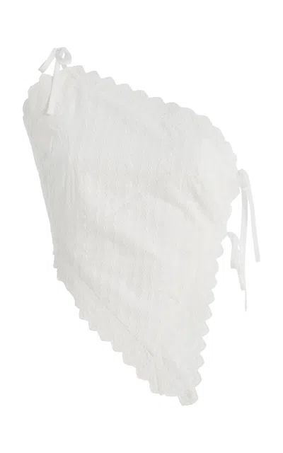 Elce Fiora Cotton Doily Top In White
