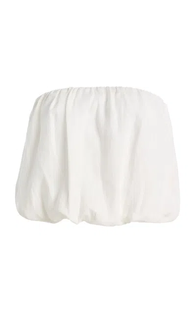 Elce Gaia Linen Top In White