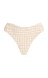 Elce Indie Houndstooth Bikini Bottom In Neutral