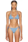 Elce Koa Bikini Top In Denim