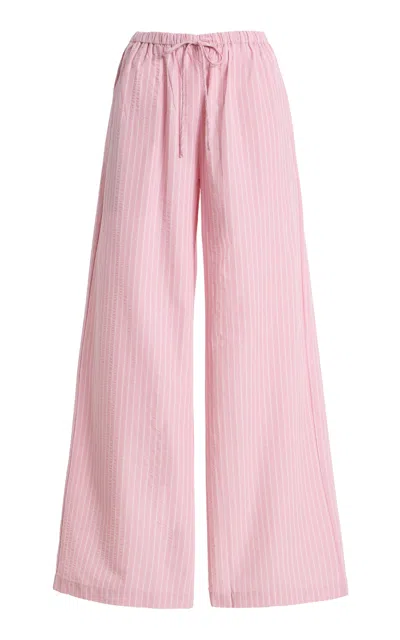 Elce Lola Cotton-blend Pants In Pink