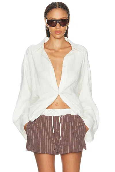 Elce Maris Button Up Shirt In Salt