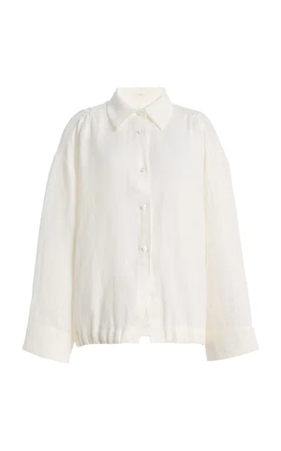 Elce Maris Linen Shirt In White