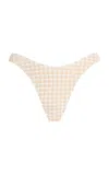 Elce Max Houndstooth Bikini Bottom In Neutral