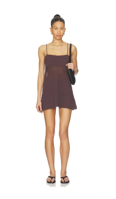 Elce Piero Mini Dress In Brown