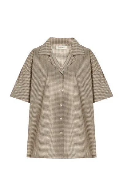 Elce Rae Oversized Cotton Shirt In Neutral