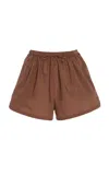 Elce Remi Cotton Shorts In Brown