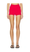 Elce Exclusive Sol Ribbed-knit Shorts In Pink
