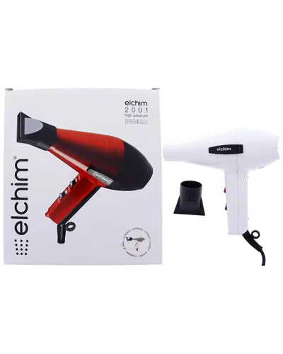 Elchim 2001 High Pressure Hair Dryer In White