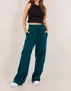 Eldridge Ponte Stretch Cargo Pants In Hunter In Green