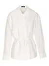 Ele Belted Shirt In White