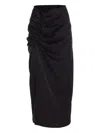 Ele Draped Midi Skirt