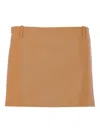 Ele Faux-leather Skirt In Brown