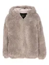 Ele Hooded Zip-up Jacket In Gray