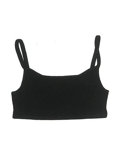 Pre-owned Ele Swims Swimsuit Top Black Swimwear