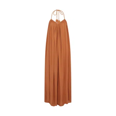 Electra Women's Brown Jepara Cotton Jumpsuit