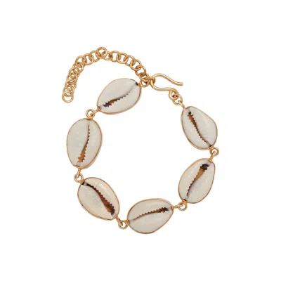 Electra Women's Ciprea Cowrie Shell Gold Bracelet