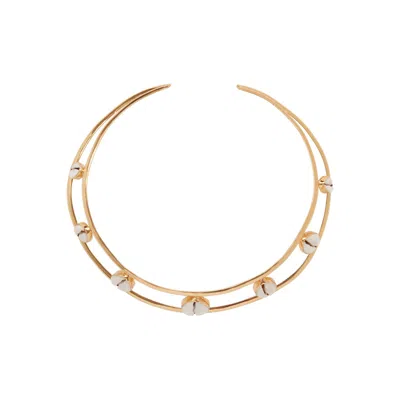 Electra Women's Gold Calypso Cowrie Shell Collar