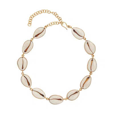 Electra Women's Gold Ciprea Cowrie Shell Necklace