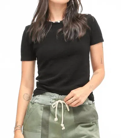 Electric & Rose 90's Short Sleeve Tee In Onyx In Black