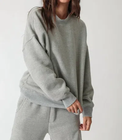 Electric & Rose Atlas Sweatshirt In Heather Grey In Gray