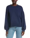 Electric & Rose Balloon Sleeve Sweatshirt In Blue
