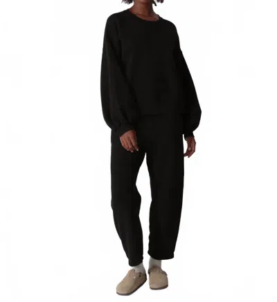 Electric & Rose Balloon Sweatshirt In Onyx In Black