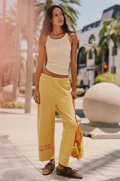 Electric & Rose Barrel Drawstring Pants In Yellow
