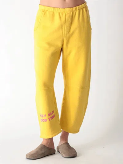 Electric & Rose Barrel Sweatpant In Saffron In Yellow