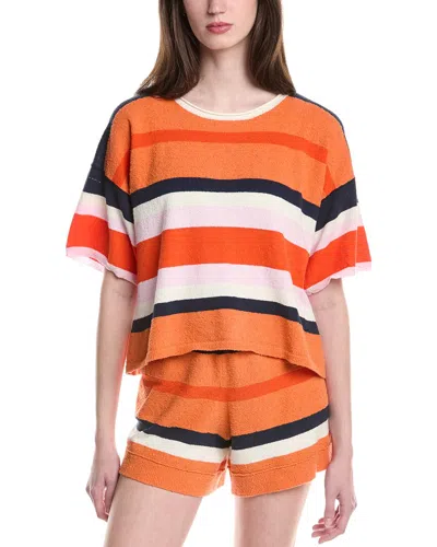 Electric & Rose Boxy Top In Orange