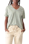 Electric & Rose Chase V-neck T-shirt In Green