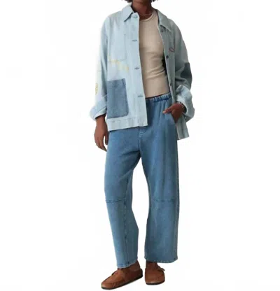 Electric & Rose Chore Denim Jacket In Blue