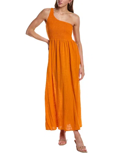Electric & Rose Cleo Gauze Dress In Orange In Pink