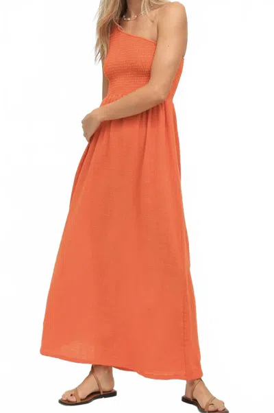 Electric & Rose Cleo Gauze Dress In Orange