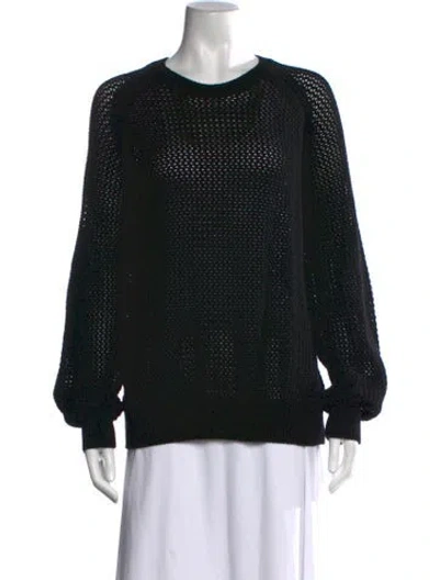 Pre-owned Electric & Rose Crew Neck Sweater In Black